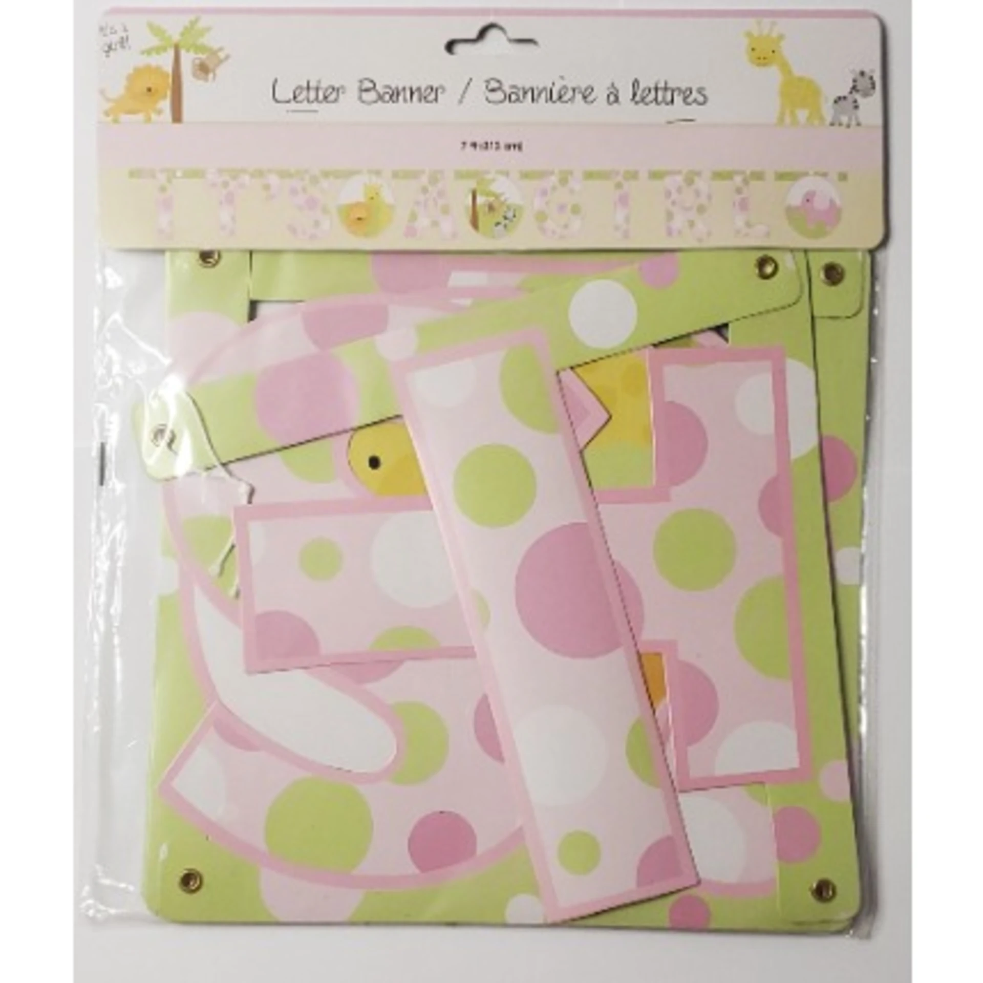 It’s A Girl Letter Banner – Multicolor – 7ft / 213cm