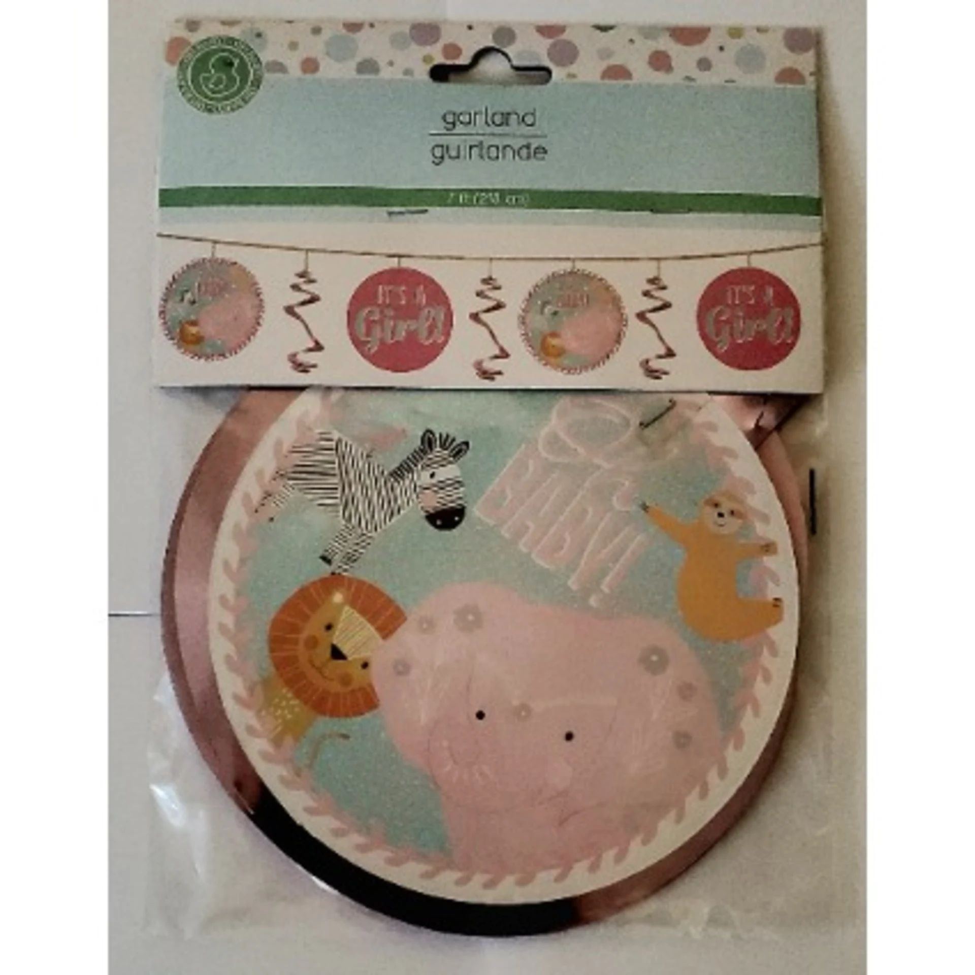 It’s A Girl- Long Garland For Baby Shower Party – 7ft – 213cm