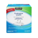 Kirkland Signature Flushable Wipes – Fragrance Free – 632 Counts