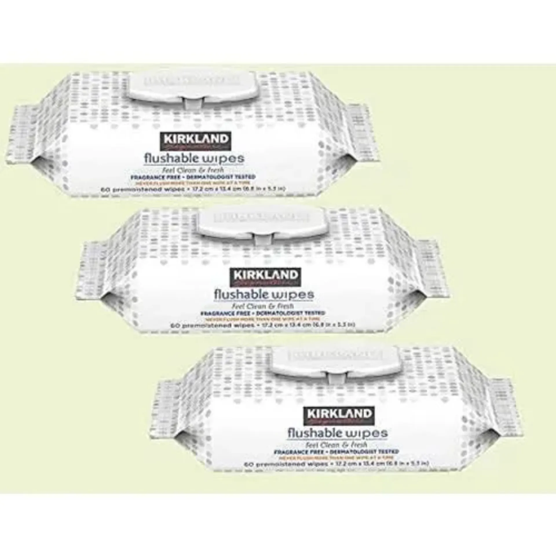 Kirkland Signature Flushable Wipes – Fragrance Free – 632 Counts