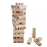 Wood Block Stacking Game – 54 Pieces