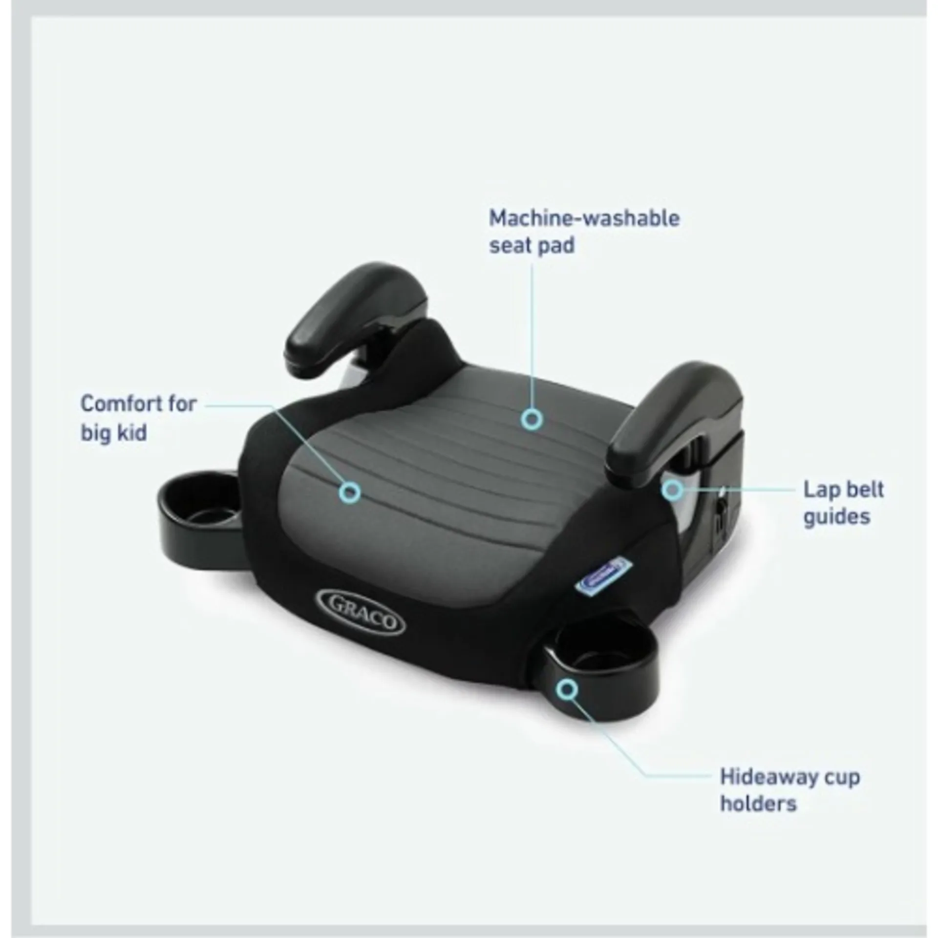 Graco Turbo Booster 2.0 Backless Booster Seat – Black