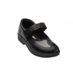 Girls Embossed School Shoes – Runs Small