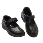 Girls Embossed School Shoes – Runs Small