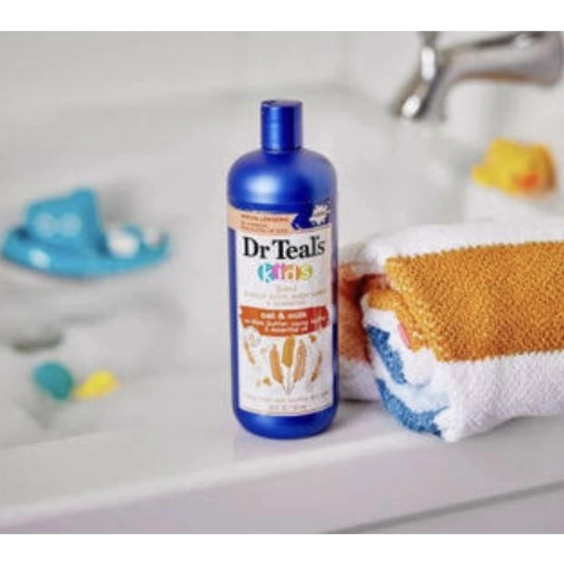 Dr Teal’s Kids 3 In 1 Bubble Bath, Body Wash & Shampoo Oat & Milk – 591ml