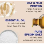 Dr Teal’s Kids 3 In 1 Bubble Bath, Body Wash & Shampoo Oat & Milk – 591ml