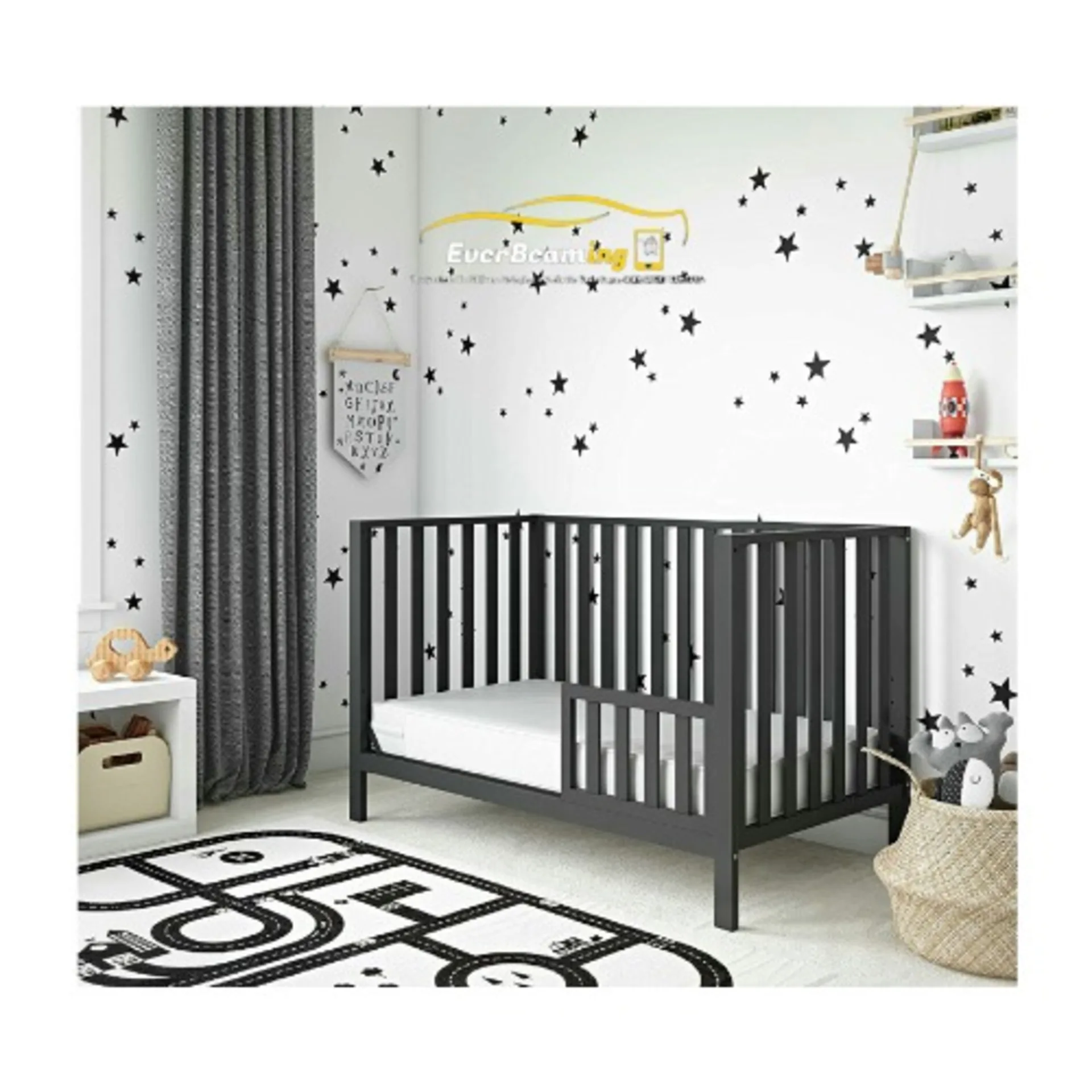 Everbeaming Baby Cot Foam Mattress _ 0yr – 3yrs_ White_ 38″ X 24″