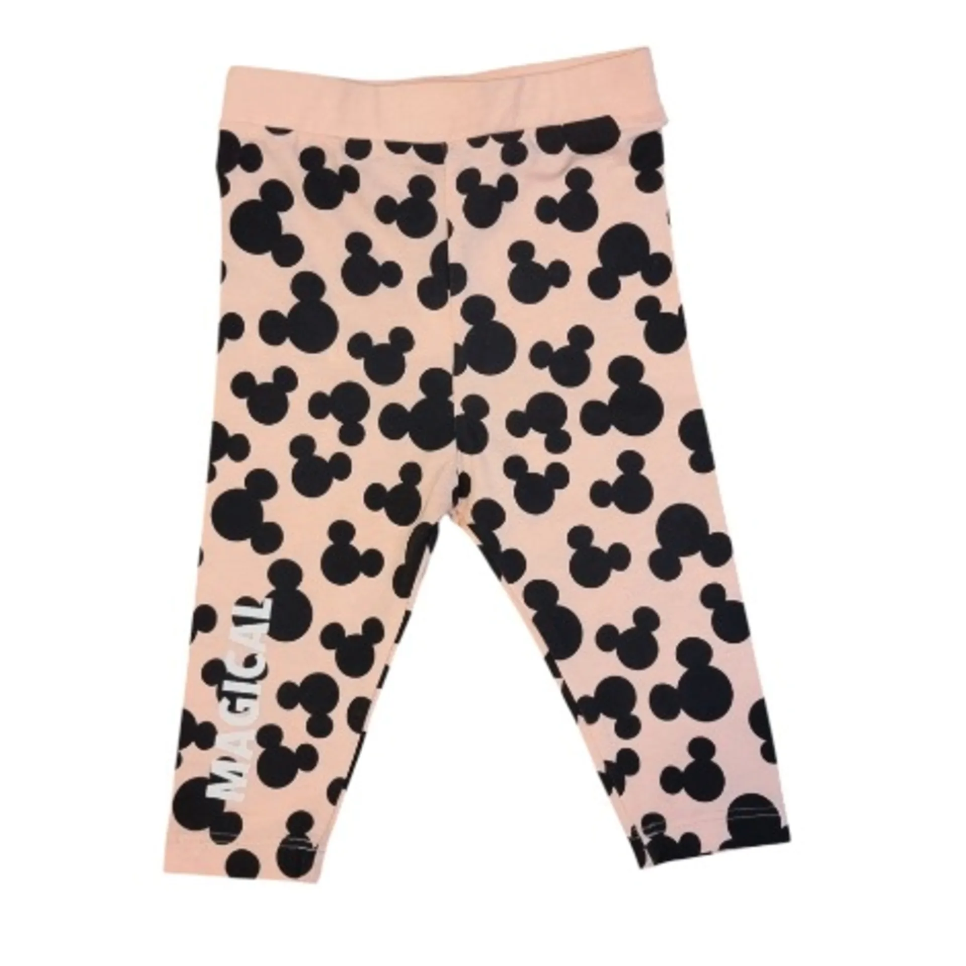 Micky Mouse Girls Leggings Peach