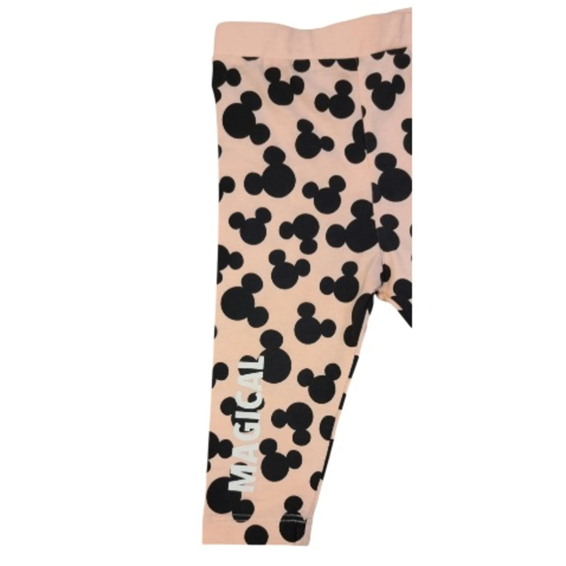Micky Mouse Girls Leggings Peach