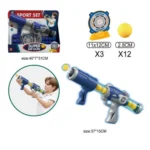 Air Power Shooting Gun Game Set Soft Eva Balls Moving Shooting Target Blaster