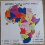 Wooden Puzzle Map Of Africa