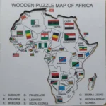 Wooden Puzzle Map Of Africa