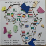 Wooden Puzzle Map Of Africa