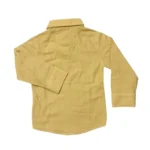 Armani Shirt With Reversible Sleeves & Band Neck – Yellow