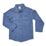 Boys’ Classic Long Sleeve & Button-up Shirt Blue