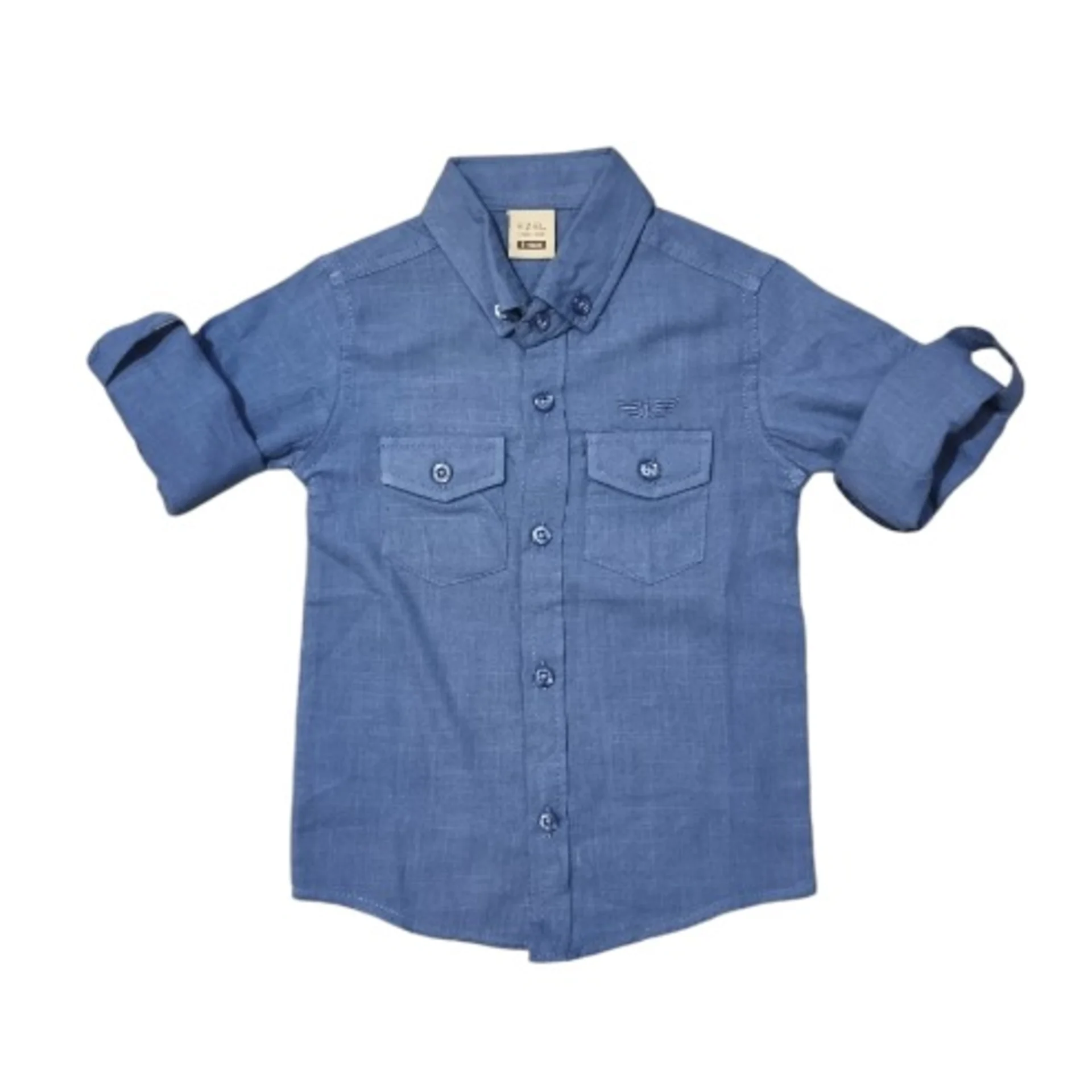 Boys’ Classic Long Sleeve & Button-up Shirt Blue