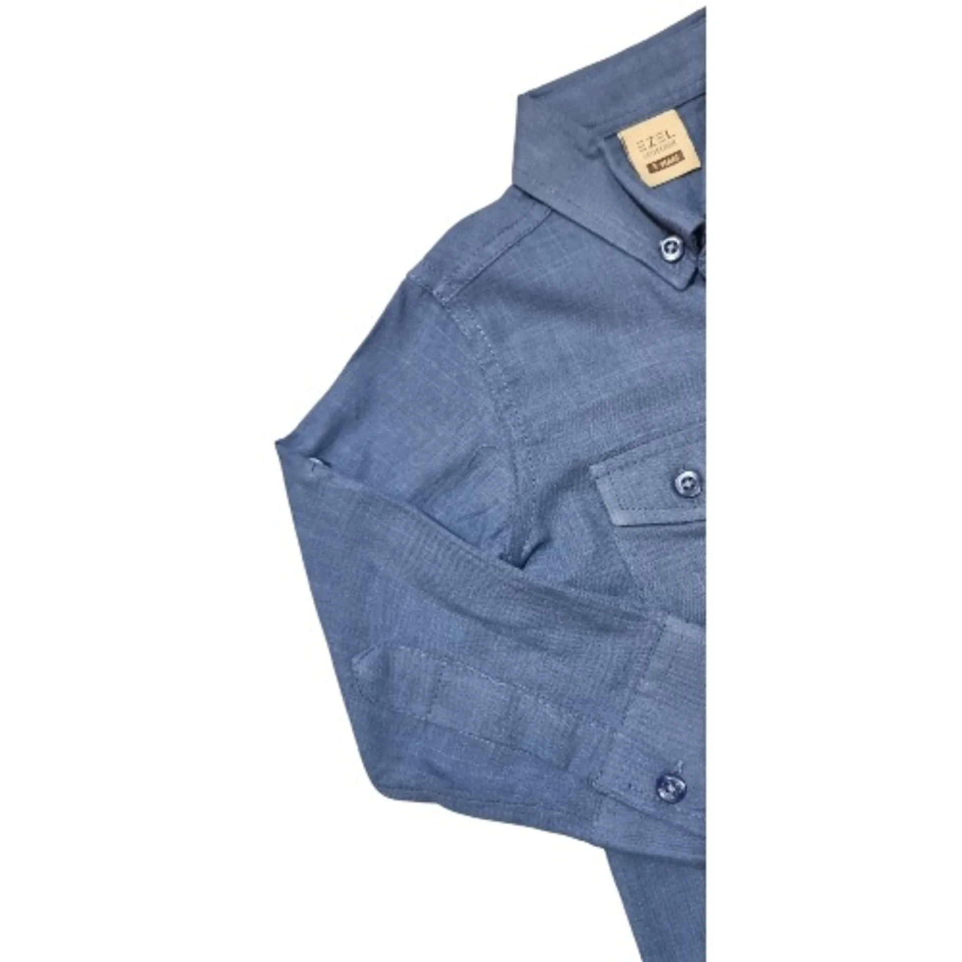 Boys’ Classic Long Sleeve & Button-up Shirt Blue