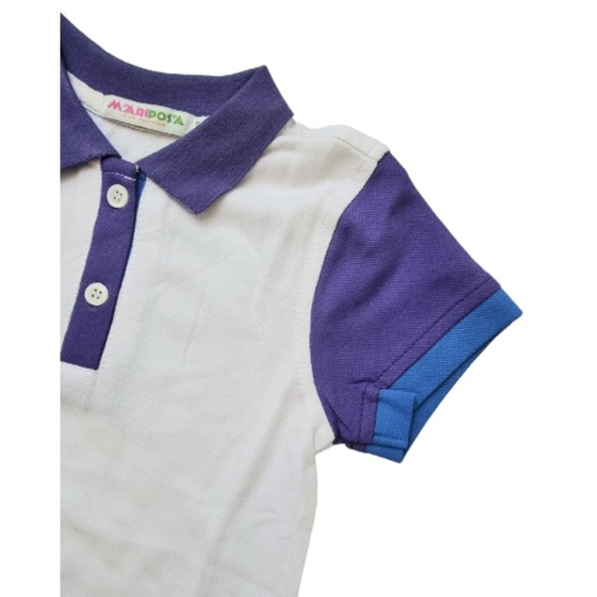 Vibrant Multicolour Polo Top Girls