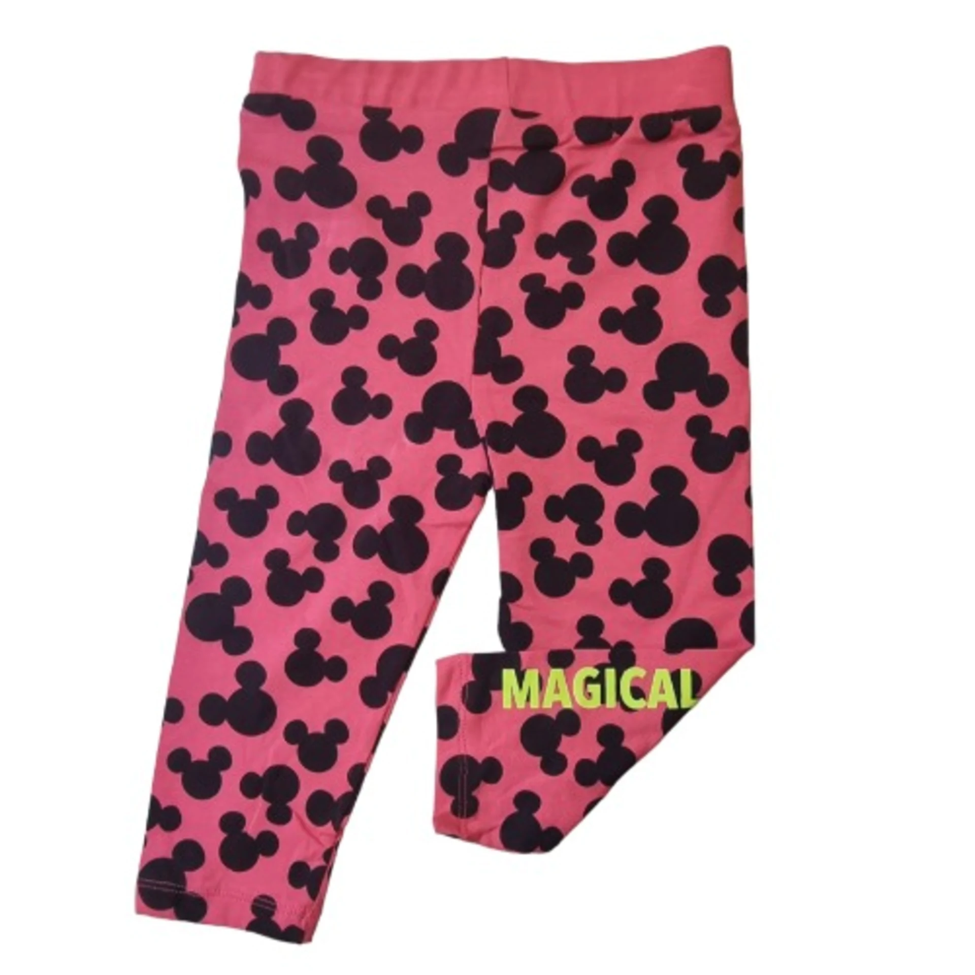 Girls Leggings – Fuchsia Pink And Black