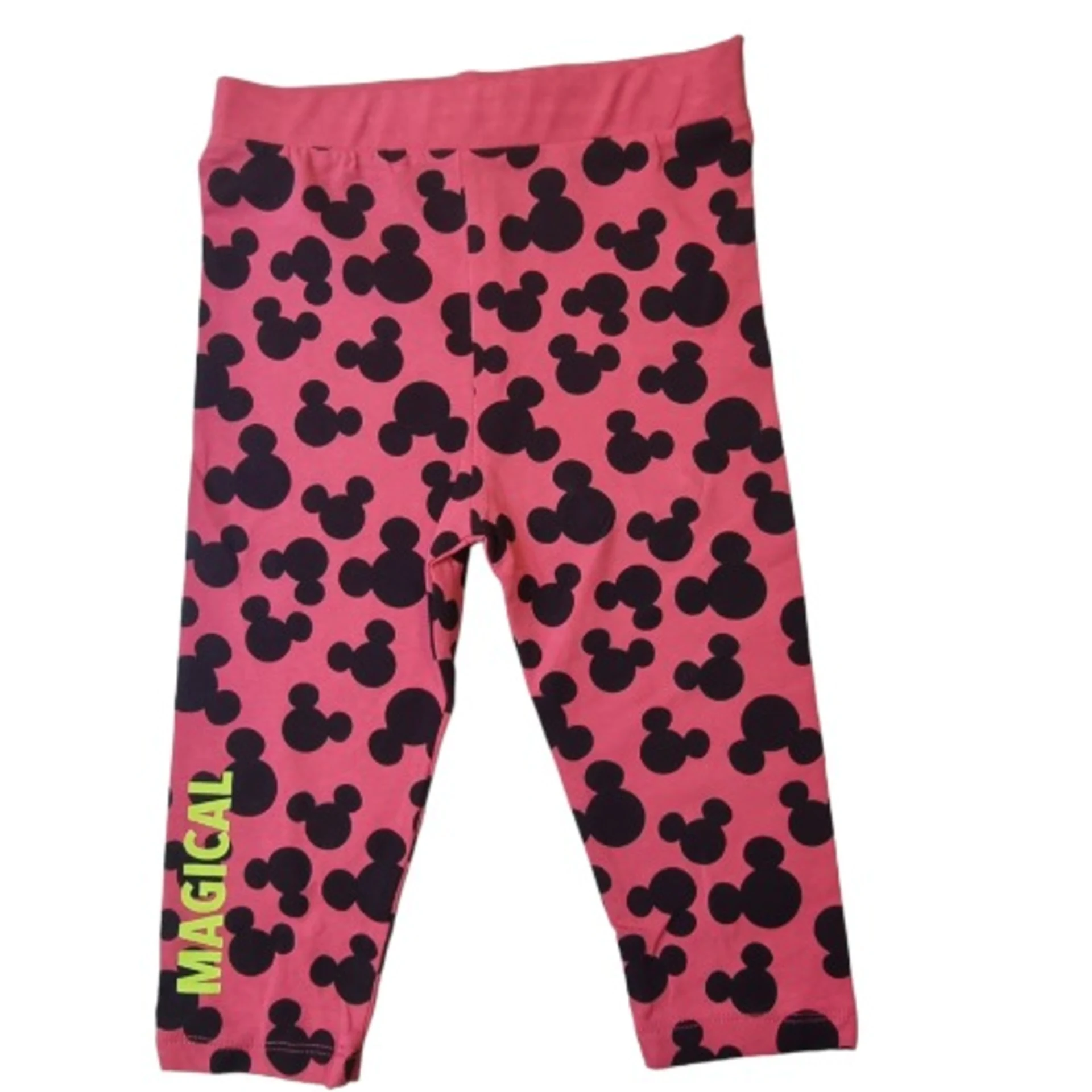 Girls Leggings – Fuchsia Pink And Black