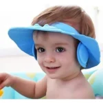 2pcs Soft Adjustable Bath Accessories Shampoo Shower Cap Hat With Earmuff Cover/shield