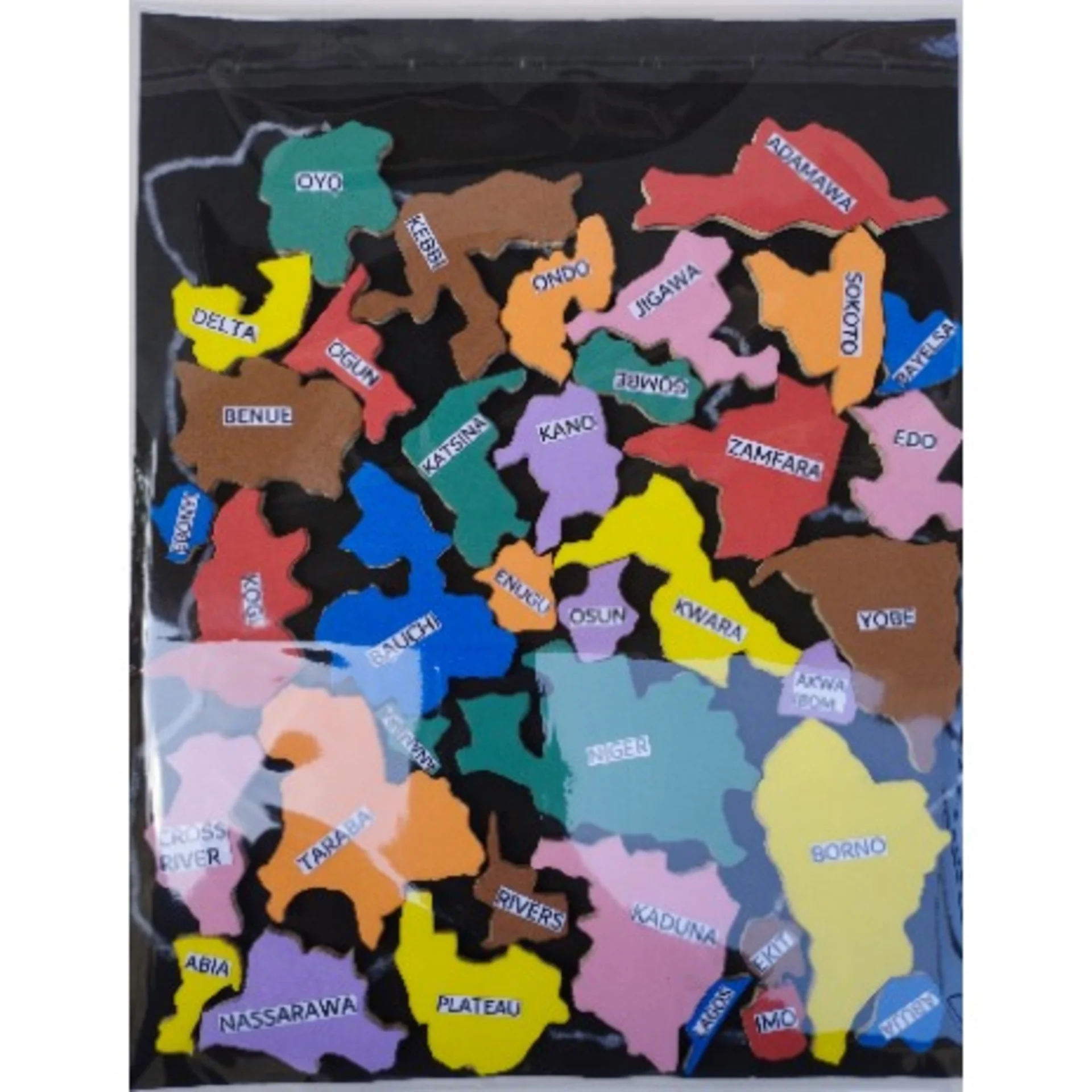 Wooden Puzzle Map Of Nigeria States- 37pieces