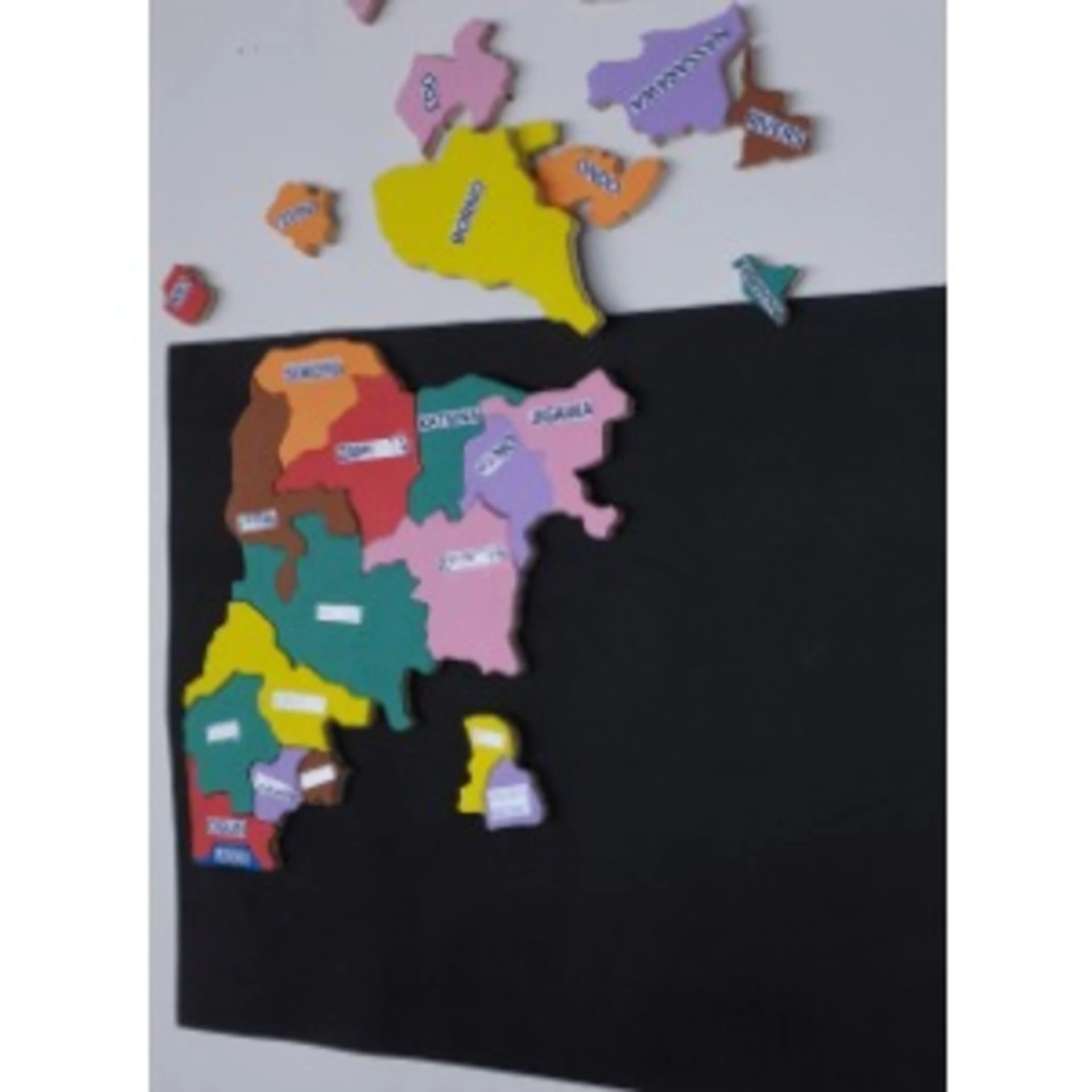 Wooden Puzzle Map Of Nigeria States- 37pieces