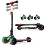 Kids Three Wheel Scooter With Led Flashlight Tyres