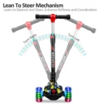 Kids Three Wheel Scooter With Led Flashlight Tyres