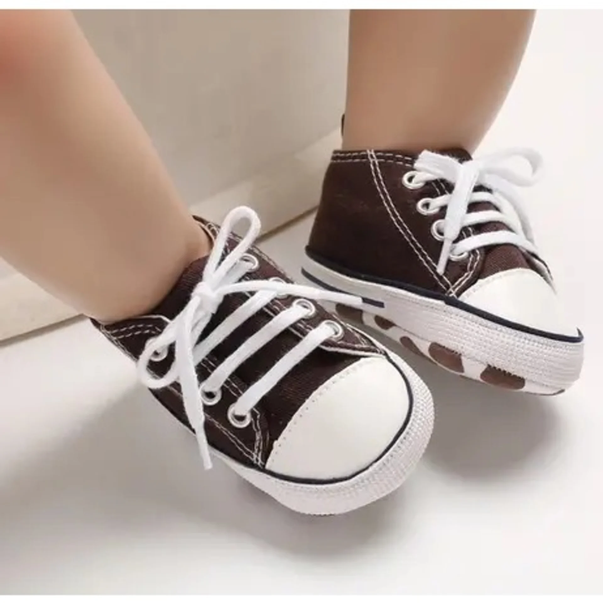 FashionKids Hi Top Boy And Girl Baby Shoes – Black