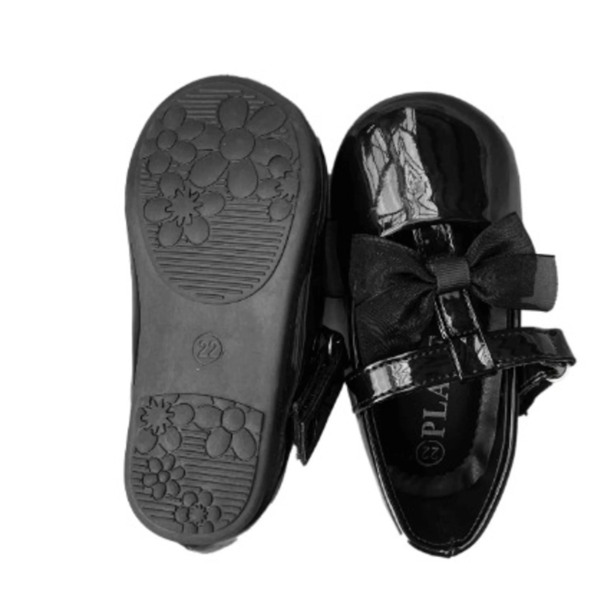 Infant Covered Toddler Girls Shoe- Black