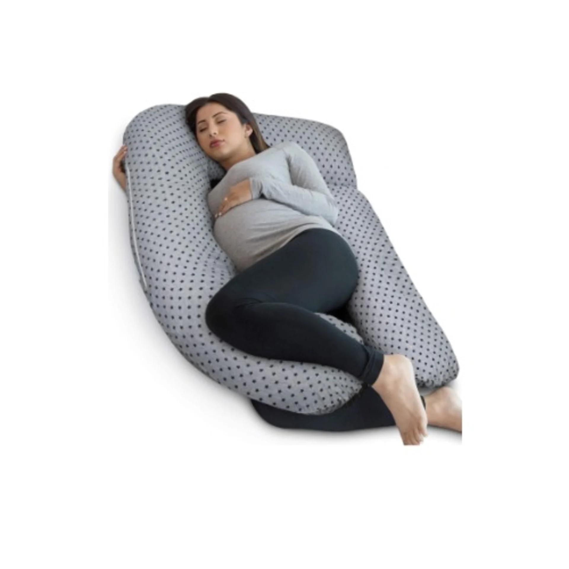 Full Body Pregnancy U Shaped Pillow – Grey