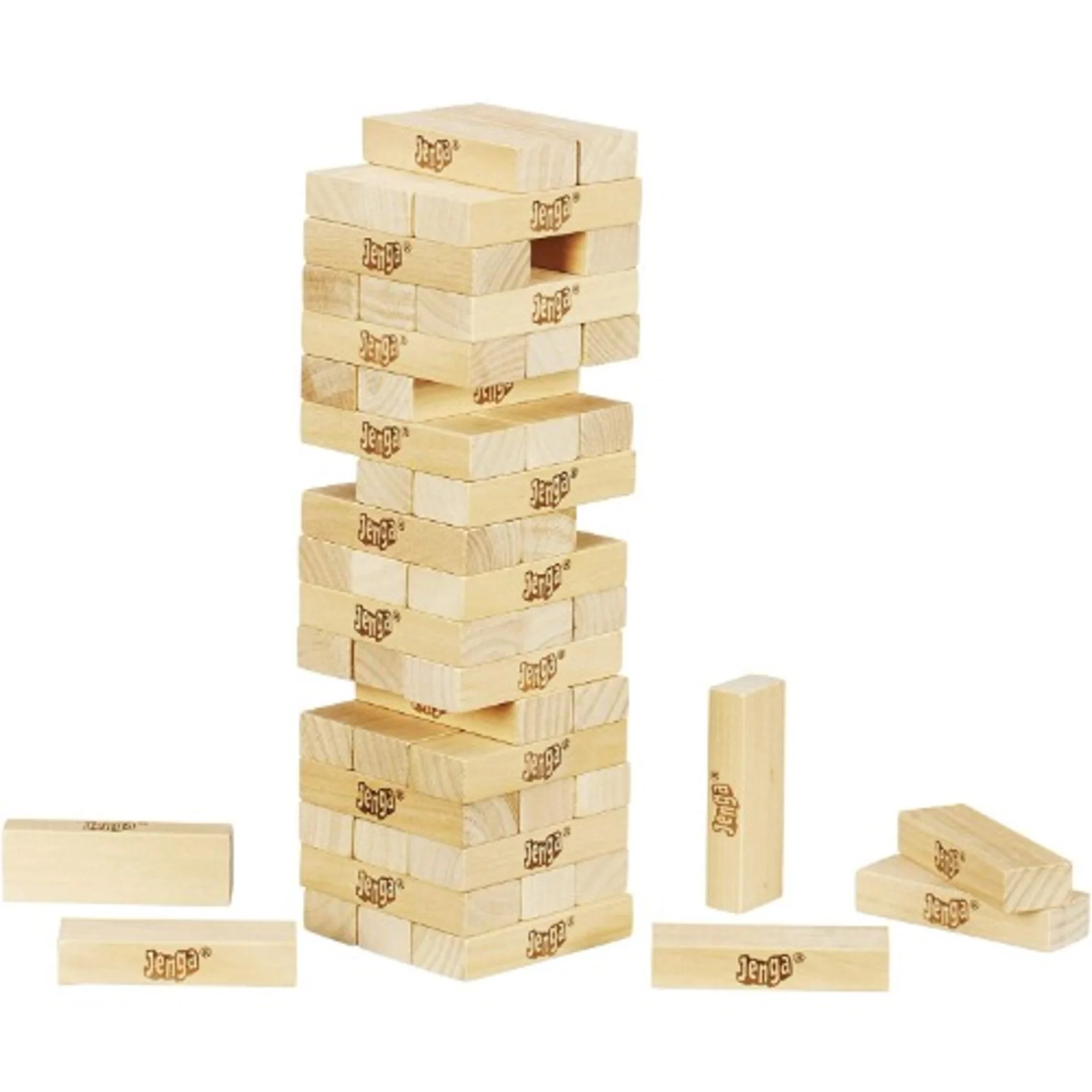 Hasbro Gaming Jenga Classic 54-piece Block Stacking Game