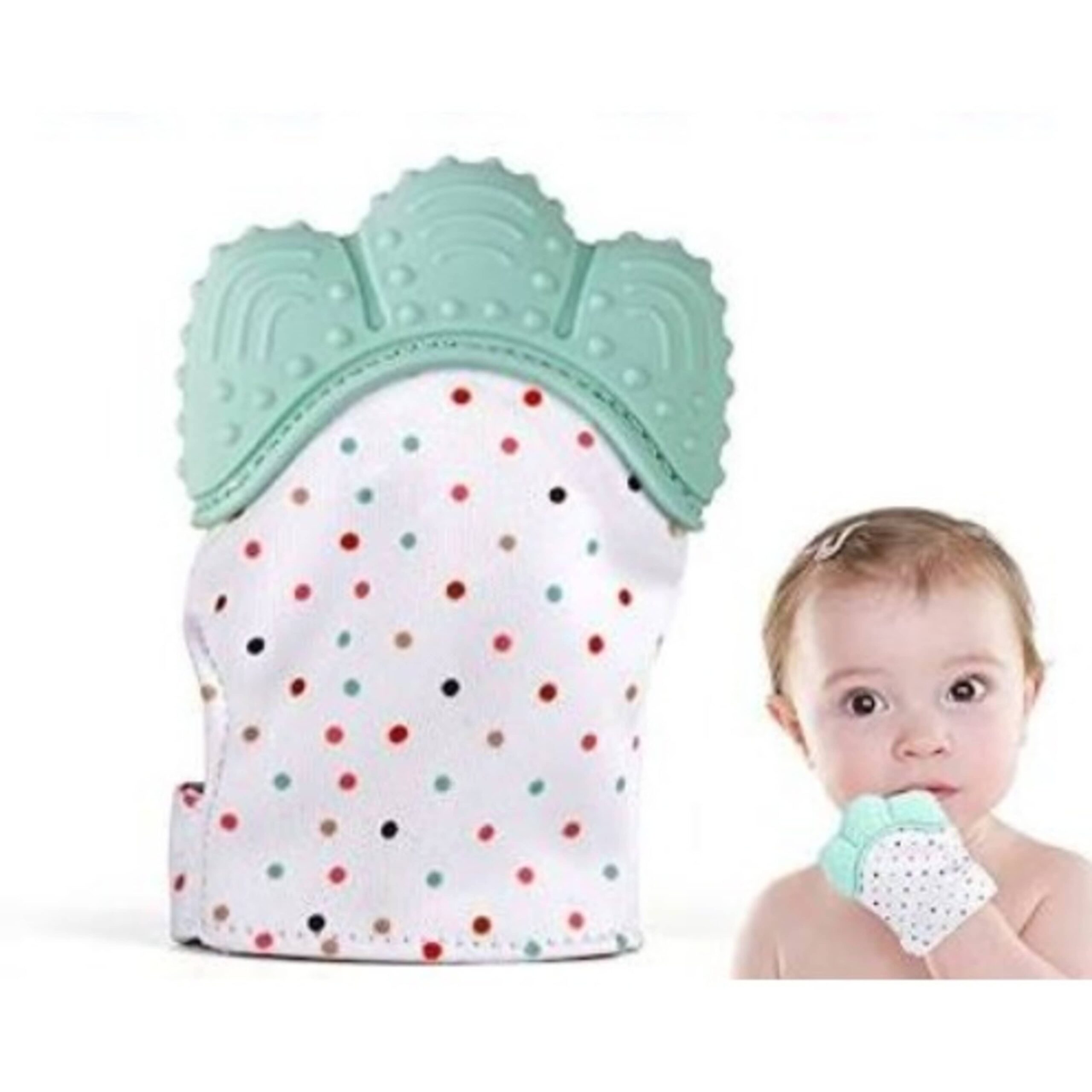 DG Baby Silicone Teether Pacifier Mitten