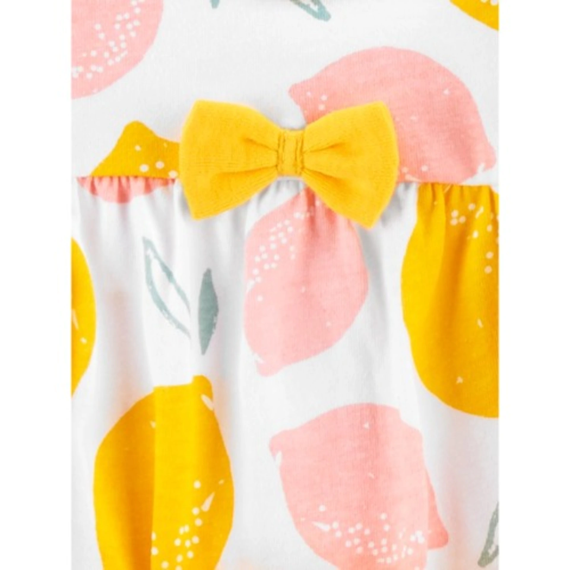 Carter’s Child Of Mine Newborn Baby Girls Blouse, Bodysuit & Pant 3pc – Lemon Burst