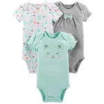 Carter’s Child Of Mine Newborn Baby Girl Bodysuit – Pack of 3