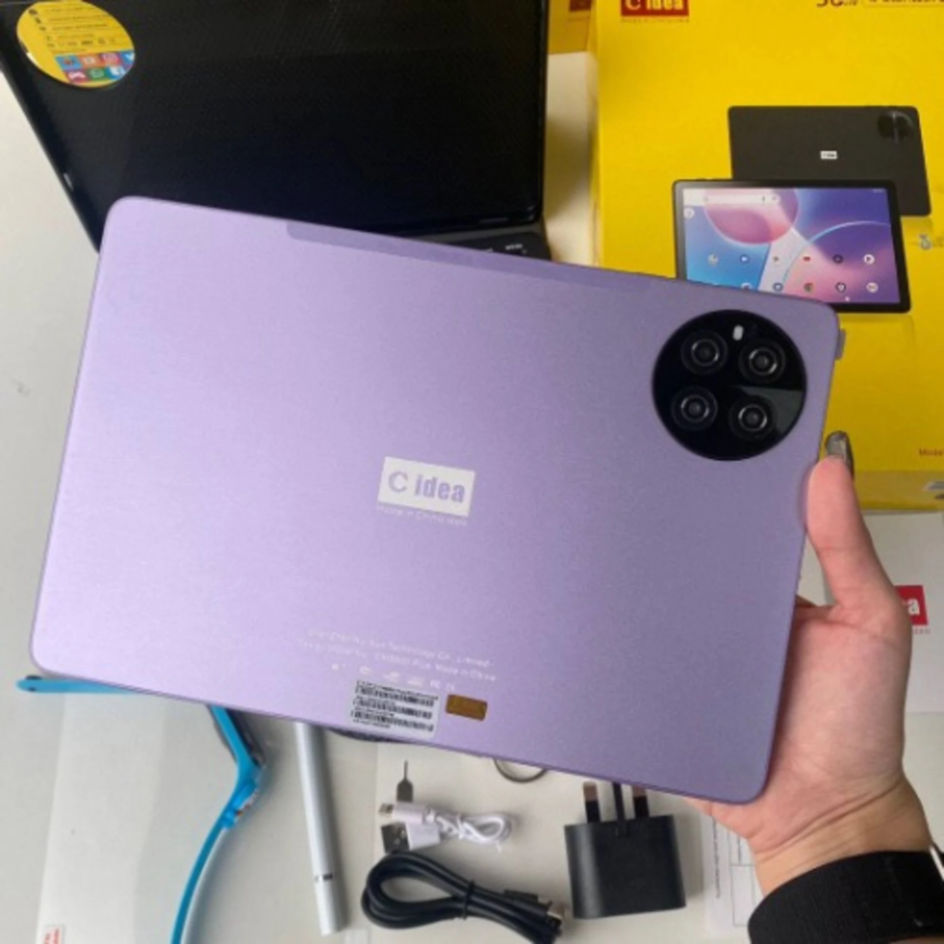 C Idea CM8800 Plus 5G with Keyboard – 10.1″ – 1TB ROM – 8GB RAM – SIM+WiFi – 10000mAh – Purple
