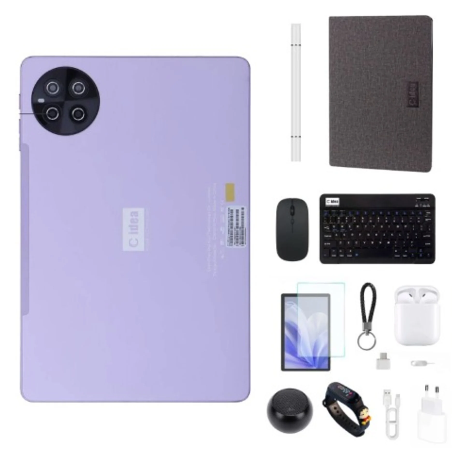C Idea CM8800 Plus 5G with Keyboard – 10.1″ – 1TB ROM – 8GB RAM – SIM+WiFi – 10000mAh – Purple