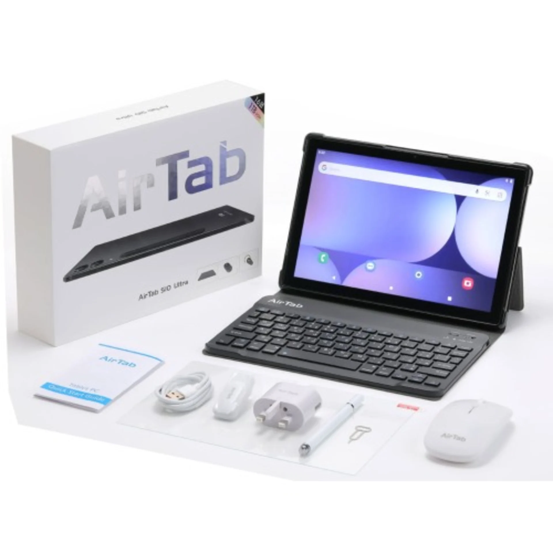 AirTab S10 Ultra Tablet with Keyboard – 10.1″ – 1TB ROM – 16GB RAM – 5G SIM – 10000mAh