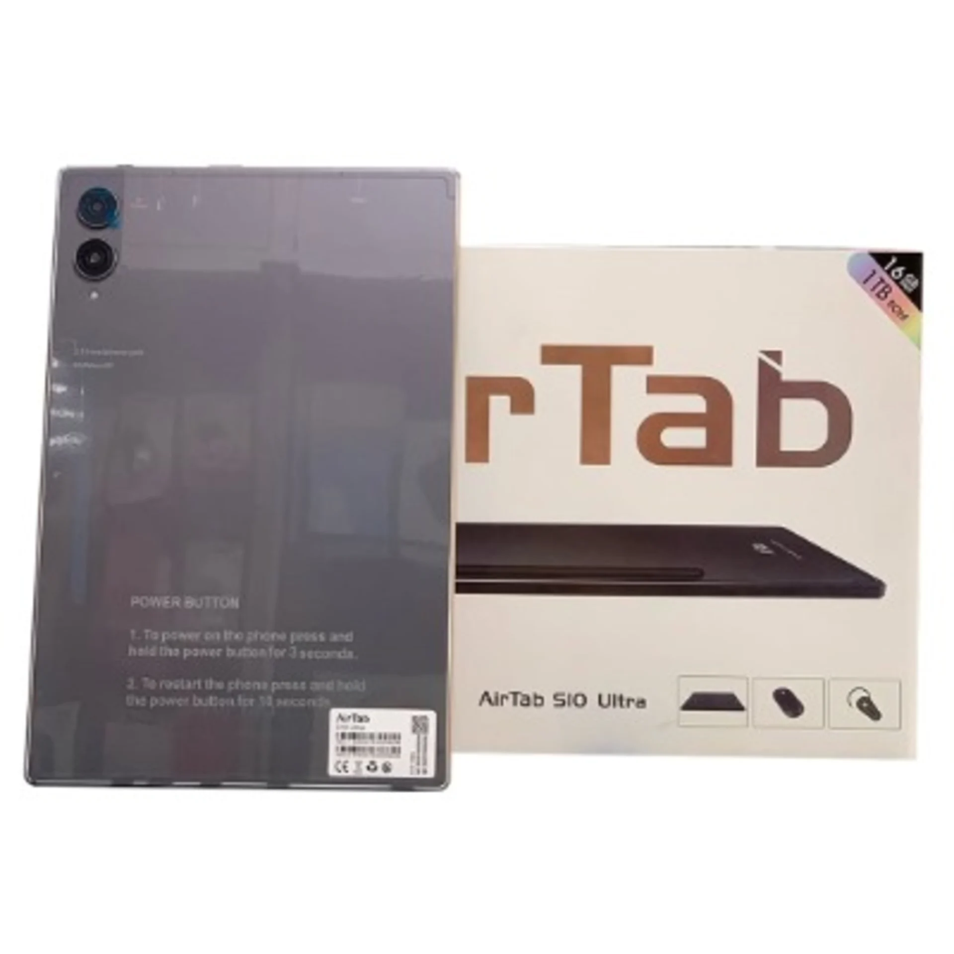 AirTab S10 Ultra Tablet with Keyboard – 10.1″ – 1TB ROM – 16GB RAM – 5G SIM – 10000mAh