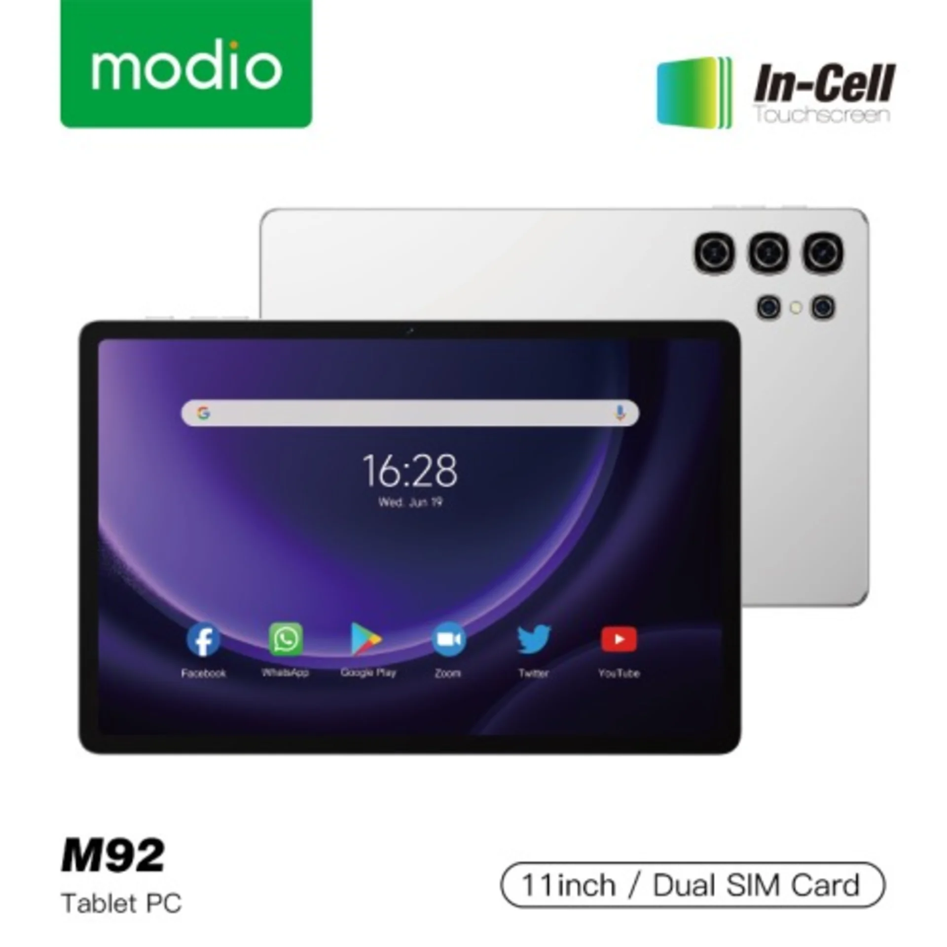 Modio M92 11inches Android Tablet Pc -16GB – 1TB