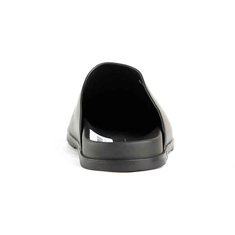 Rick Owens Granola Leather Mules, 11579 – Black