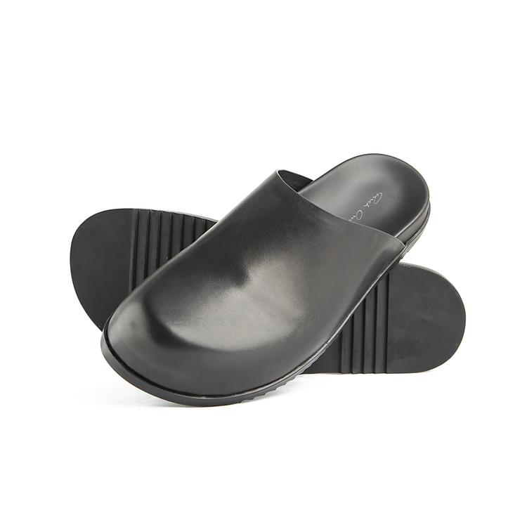 Rick Owens Granola Leather Mules, 11579 – Black