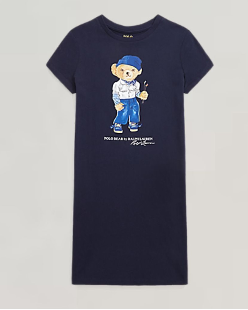 Polo Bear Cotton Jersey Tee Dress