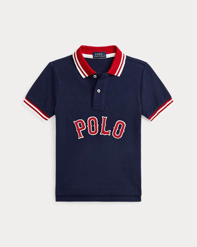Polo Ralph Lauren Kids’ Baseball-Logo Cotton Mesh Polo Shirt