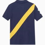 Polo Ralph Lauren Kids Colour-Blocked Polo Shirt with an Embroidered Number 3 and the Iconic Big Pony Logo