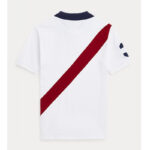 Polo Ralph Lauren White and Red Diagonal Polo Shirt