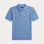 Polo Ralph Lauren Sailboat-Print Cotton Mesh Polo Shirt