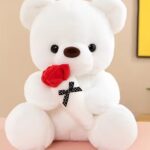 1pc Charming Trio of Teddy Bears with Roses