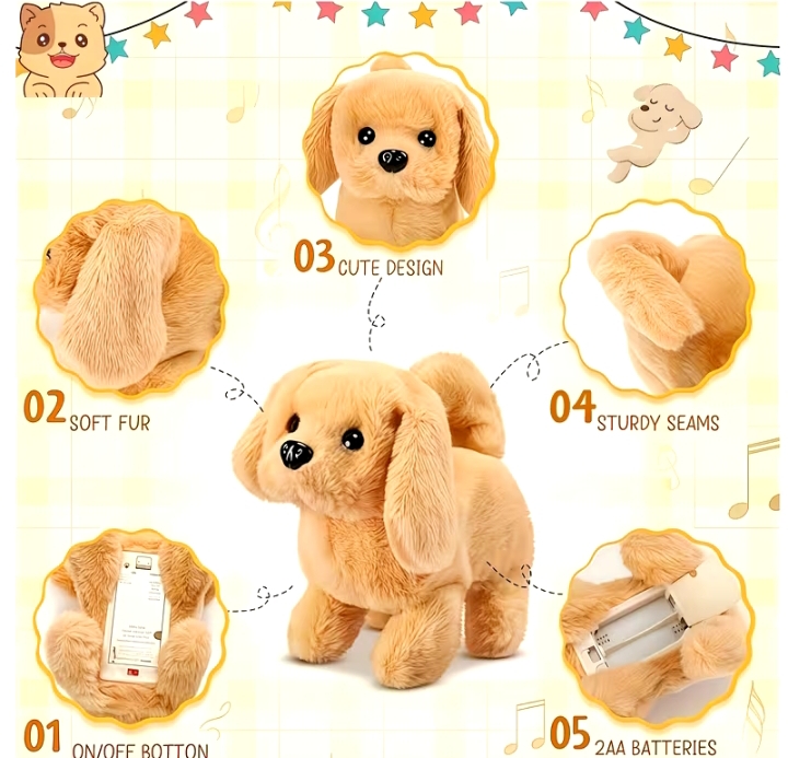 2026 Model Interactive and Realistic Golden Retriever Toy Dog